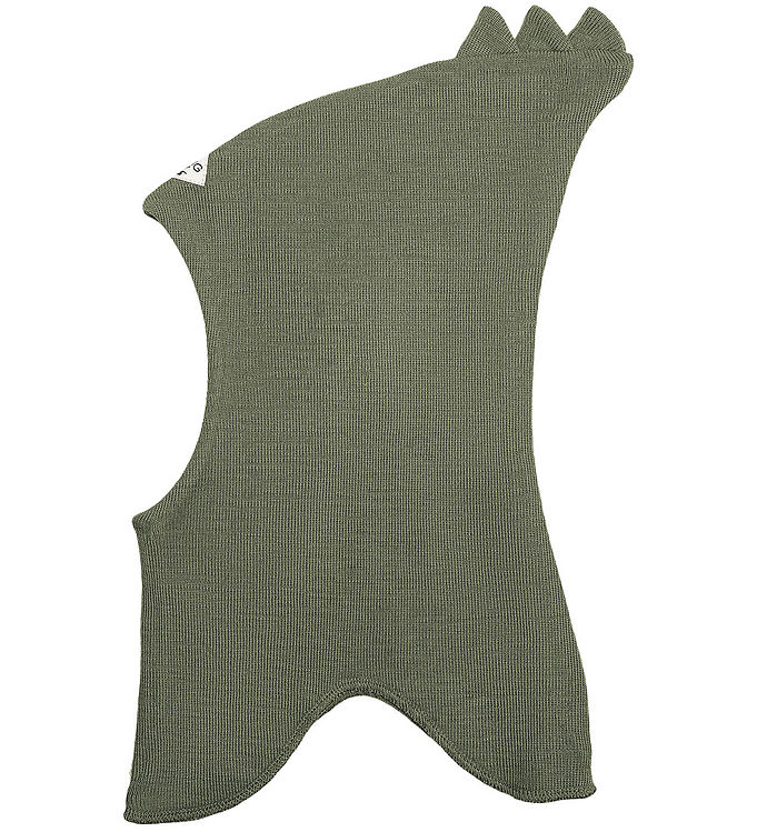 Racing Kids Elefanthue - Uld/bomuld - 2-lags - Dark Seagrass billede