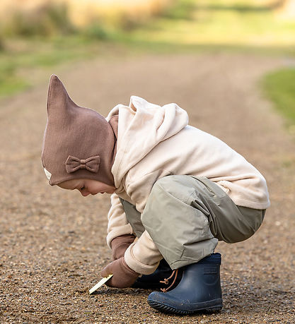 Racing Kids Elefanthue - Uld/Bomuld - 2-lags - Rose Brown