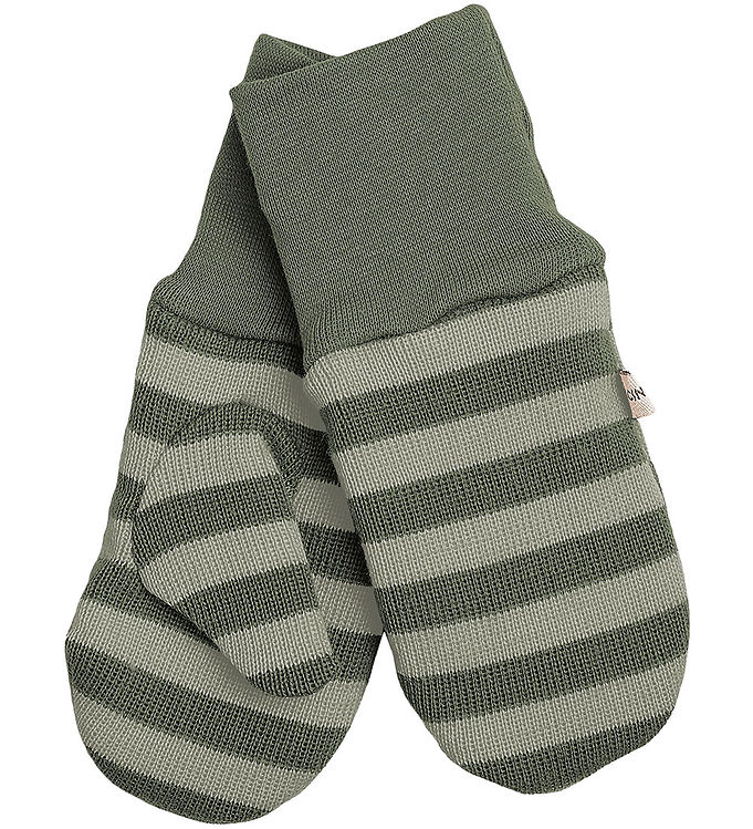 Racing Kids Luffer – Uld/Bomuld – Light Seagrass m. Striber
