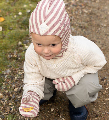 Racing Kids Luffer - Uld/Bomuld - Dusty Rose/Ivory