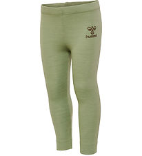 Hummel Leggings - Uld - hmlWolly - Oil Green Hummel Leggings - Uld - hmlWolly - Oil Green