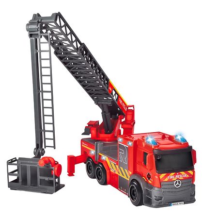 Dickie Toys Bil - City Fire Ladder Truck - Lys/Lyd Dickie Toys Bil - City Fire Ladder Truck - Lys/Lyd