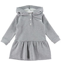 Moncler Sweatkjole - Gråmeleret m. Hvid Moncler Sweatkjole - Gråmeleret m. Hvid