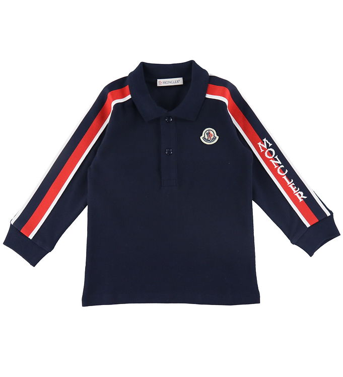 Moncler Polobluse - Navy m. Rød