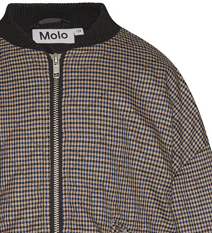 Molo Jakke - Hanne - Sand Blue Check Molo Jakke - Hanne - Sand Blue Check