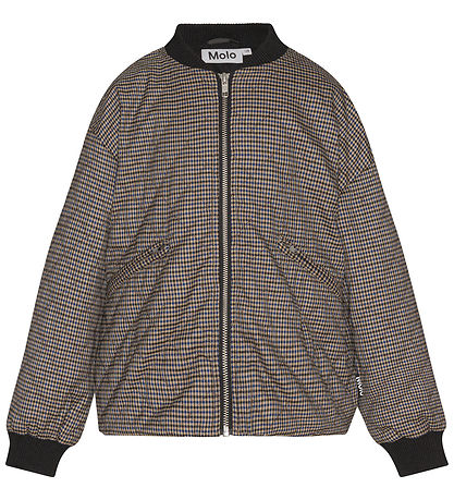 Molo Jakke - Hanne - Sand Blue Check Molo Jakke - Hanne - Sand Blue Check