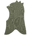 Racing Kids Elefanthue - Uld/Bomuld - 2-lags - Dark Seagrass m.  Racing Kids Elefanthue - Uld/Bomuld - 2-lags - Dark Seagrass m.