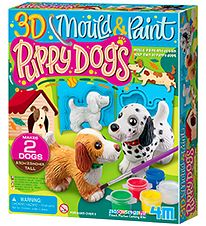 4M Støb & Mal - 3D Hvalpehunde 4M Støb & Mal - 3D Hvalpehunde