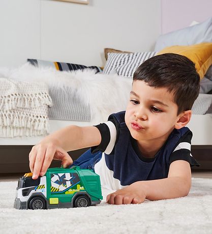 Dickie Toys Arbejdsmaskine - Skraldebil - Lys/Lyd Dickie Toys Arbejdsmaskine - Skraldebil - Lys/Lyd