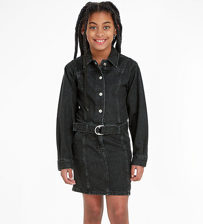 Calvin Klein Kjole - Denim - Lightweigt Black Calvin Klein Kjole - Denim - Lightweigt Black