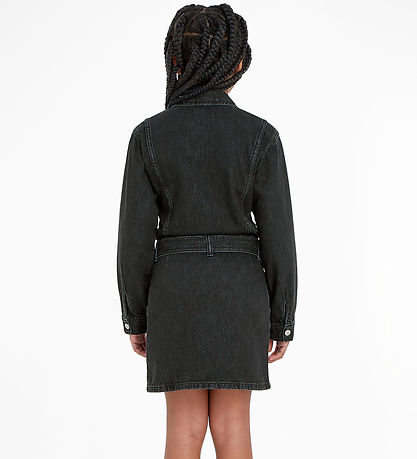 Calvin Klein Kjole - Denim - Lightweigt Black Calvin Klein Kjole - Denim - Lightweigt Black