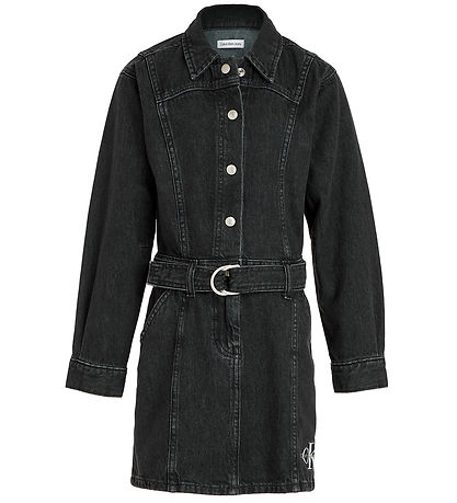 Calvin Klein Kjole - Denim - Lightweigt Black Calvin Klein Kjole - Denim - Lightweigt Black