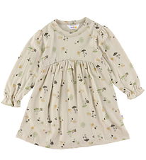 Joha Kjole - Uld - Beige m. Svampe Joha Kjole - Uld - Beige m. Svampe