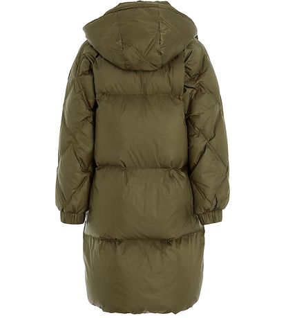 Tommy Hilfiger Dunfrakke - Drab Olive Green Tommy Hilfiger Dunfrakke - Drab Olive Green