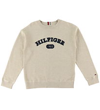 Tommy Hilfiger Bluse - Strik - Terry Knit - Cashmere Creme Tommy Hilfiger Bluse - Strik - Terry Knit - Cashmere Creme