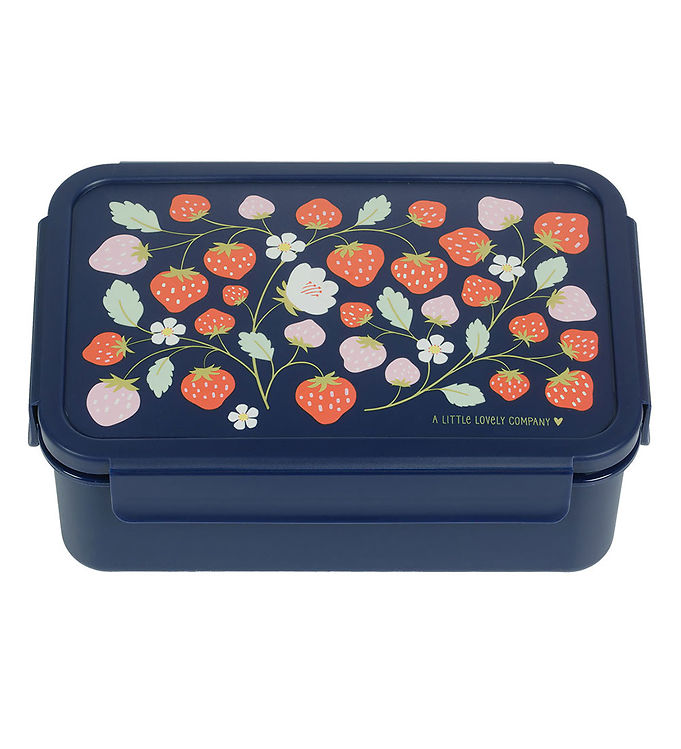 A Little Lovely Company Madkasse - Bento - 2,1 L - Strawberries