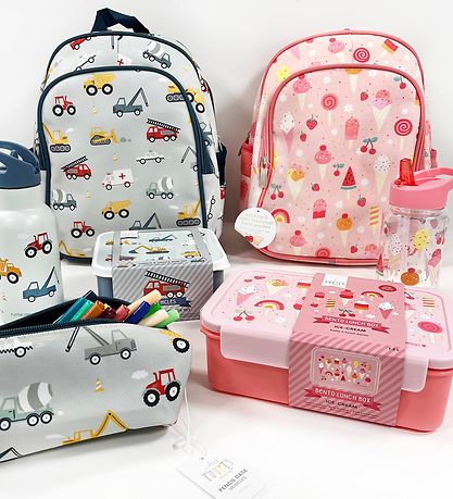 A Little Lovely Company Rygsæk m. Termolomme - Vehicles A Little Lovely Company Rygsæk m. Termolomme - Vehicles