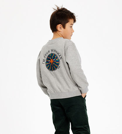 The New Sweatshirt - TnHuxley - Gråmeleret m. Høg