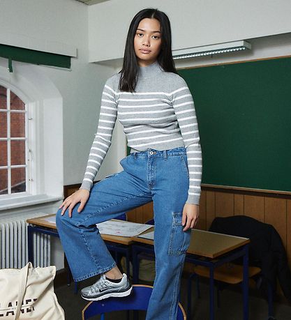 Grunt Jeans - Worki Low Waist Cargo - Authentic Blue Grunt Jeans - Worki Low Waist Cargo - Authentic Blue