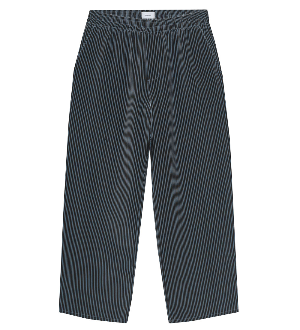 Pantalon Grunt - Agri - MarineBlanc Rayures - Grunt - 16 ans 176 - Pantalon - Coton 30 €