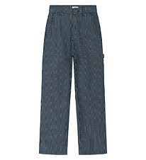 Grunt Bukser - Worker - Navy/Hvidstribet Grunt Bukser - Worker - Navy/Hvidstribet