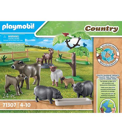 Playmobil Country - Bondegårdsdyr - 71307 - 24 dele Playmobil Country - Bondegårdsdyr - 71307 - 24 dele