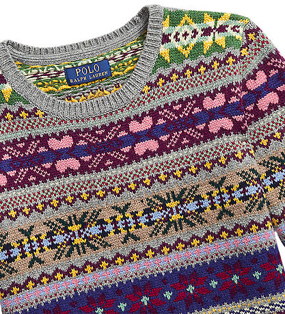 Polo Ralph Lauren Bluse - Uld - Multifarvet m. Mønster Polo Ralph Lauren Bluse - Uld - Multifarvet m. Mønster