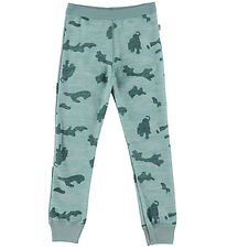 Joha Leggings - Uld/Bambus - Grøn Aop Joha Leggings - Uld/Bambus - Grøn Aop