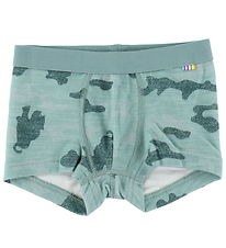 Joha Boxershorts - Uld/Bambus - Grøn Aop Joha Boxershorts - Uld/Bambus - Grøn Aop
