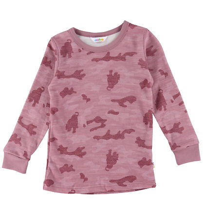 Joha Bluse - Uld/Bambus - Rose Aop Joha Bluse - Uld/Bambus - Rose Aop