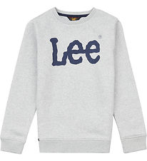 Lee Sweatshirt - Wobbly Graphic - Grå Lee Sweatshirt - Wobbly Graphic - Grå