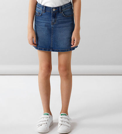 Name It Nederdel - Noos - NkfDiana - Medium Blue Denim Name It Nederdel - Noos - NkfDiana - Medium Blue Denim