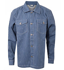Hound Skjorte - Striped Overshirt - Off White/Light Blue Hound Skjorte - Striped Overshirt - Off White/Light Blue