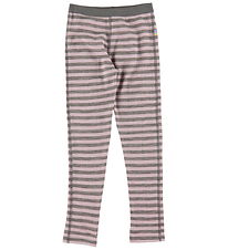 Joha Leggings - Uld - Rosa/Grå Joha Leggings - Uld - Rosa/Grå