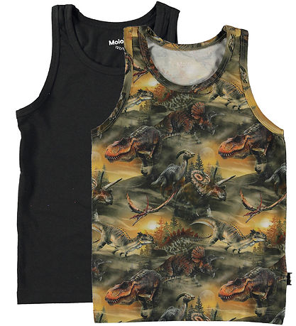 Molo Undertrøjer - Jayden - 2-pak - Dino Black Molo Undertrøjer - Jayden - 2-pak - Dino Black