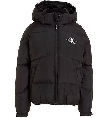 Doudoune Calvin Klein - CK Short Puffer - Noir Doudoune Calvin Klein - CK Short Puffer - Noir