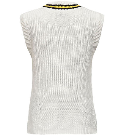 Kids Only Vest - Strik - KogFia College - Cloud Dancer/Black Kids Only Vest - Strik - KogFia College - Cloud Dancer/Black