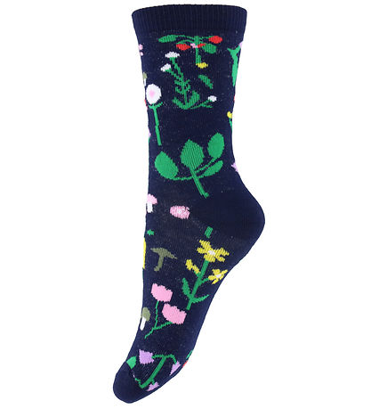Danefæ Socks - DaneDenmark - Navy Botanical