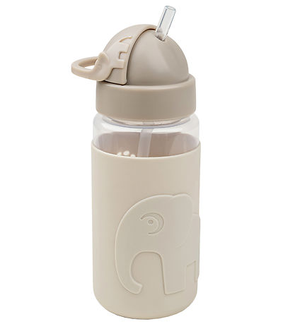 Done by Deer Drikkedunk m. Sugerør - 350 ml - Elphee - Sand Done by Deer Drikkedunk m. Sugerør - 350 ml - Elphee - Sand