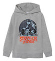 Name It Hættetrøje - NkmArt - Stranger Things - Grey Melange Name It Hættetrøje - NkmArt - Stranger Things - Grey Melange