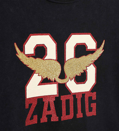 Zadig & Voltaire Bluse - Sort m. Glimmer Zadig & Voltaire Bluse - Sort m. Glimmer