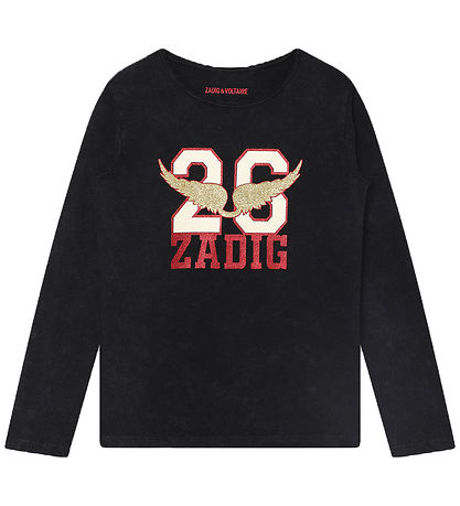 Zadig & Voltaire Bluse - Sort m. Glimmer Zadig & Voltaire Bluse - Sort m. Glimmer