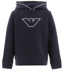 Emporio Armani Hættetrøje - Navy m. Logo Emporio Armani Hættetrøje - Navy m. Logo