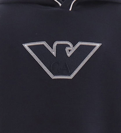 Emporio Armani Hættetrøje - Navy m. Logo Emporio Armani Hættetrøje - Navy m. Logo