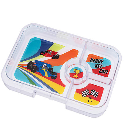 Yumbox Indsatsbakke m. 4 Rum - Tapas - Race Cars Yumbox Indsatsbakke m. 4 Rum - Tapas - Race Cars