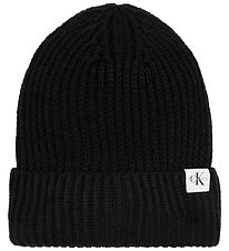 Bonnet Calvin Klein - Tricoté - Noir Bonnet Calvin Klein - Tricoté - Noir