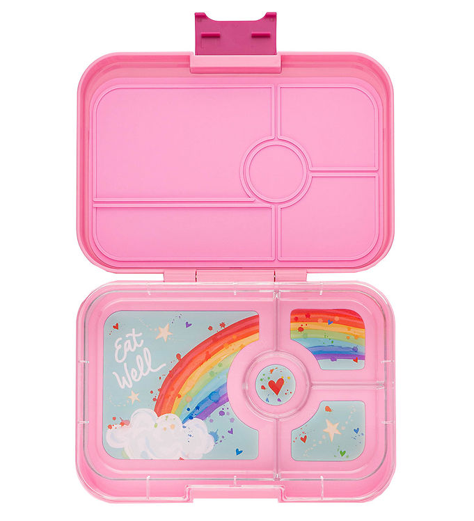 Yumbox Madkasse Bento Tapas - 4 Rum - Capri Pink Rainbow