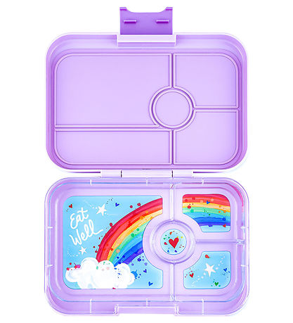 Yumbox Madkasse m. 4 Rum - Bento Tapas - Sevilla Purple/Rainbow