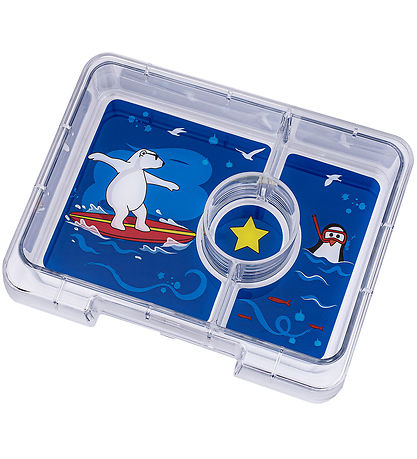Yumbox Indsatsbakke m. 3 Rum - Snack - Polar Bear Yumbox Indsatsbakke m. 3 Rum - Snack - Polar Bear