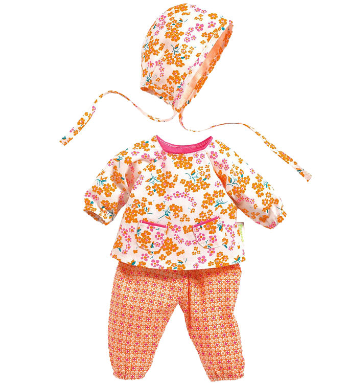 Djeco Dukketøj - Hanako - Hvid/Pink/Orange